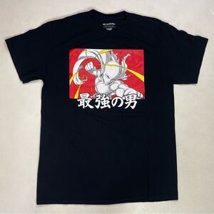 One Punch Man Anime Graphic T-shirt Men Medium Black Short Sleeve